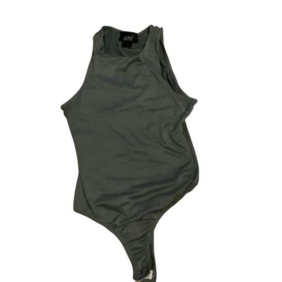 just polly Tops - Just Polly sage green bodysuit top size s comfy classic athleisure professional